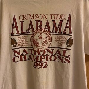 1992 Crimson Tide T Shirt